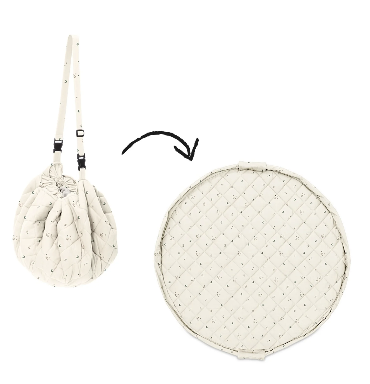 Tapis D'éveil Coton Bio - Moon (Play and Go)