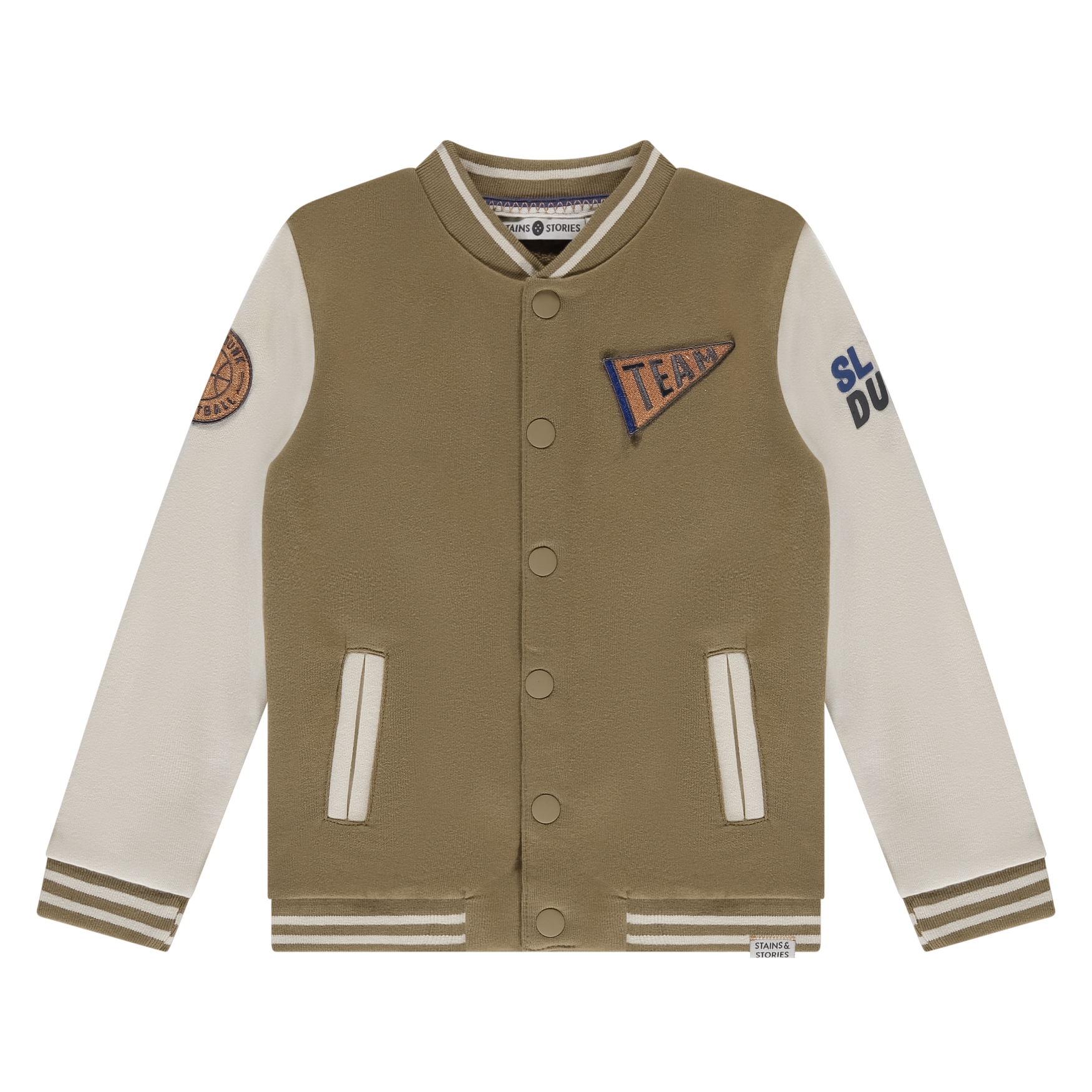 Veste Baseball Garçon Blue Camel AW25 (Stains Stories)