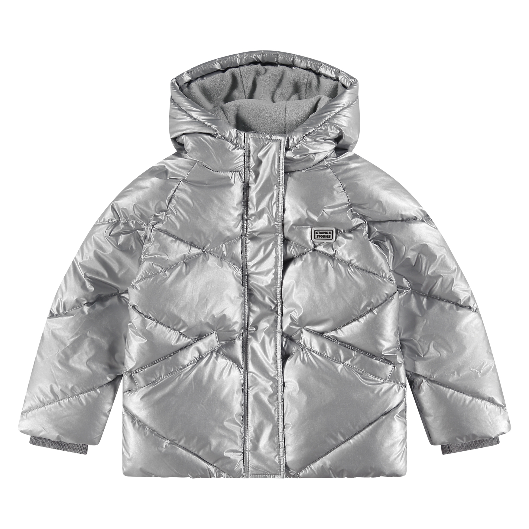 Doudoune Fille Argenté AW25 (Stains Stories)