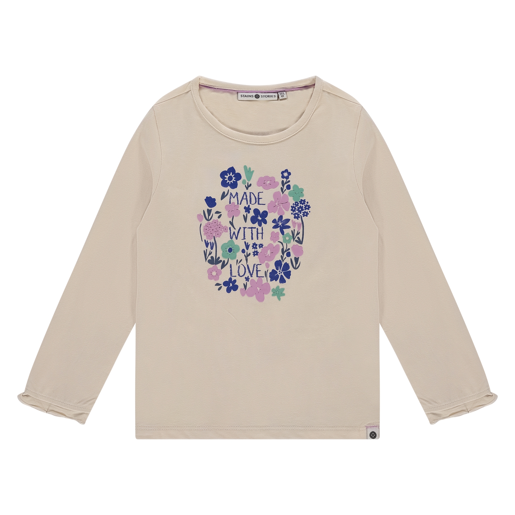 T-Shirt Fille Cream AW25 (Stains Stories)
