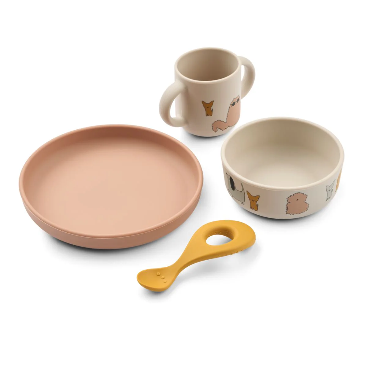 Set de Vaisselle en Silicone Cats and Dogs (liewood)