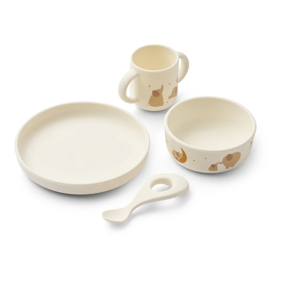 Set de Vaisselle en Silicone Elephant / Creme (liewood)